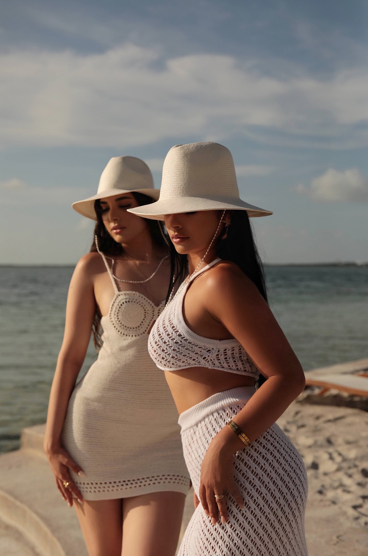 Pearl White hat